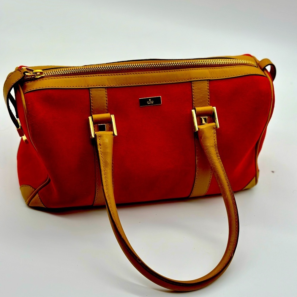 Gucci Fire Suede Bowler Bag 🔥☄️​